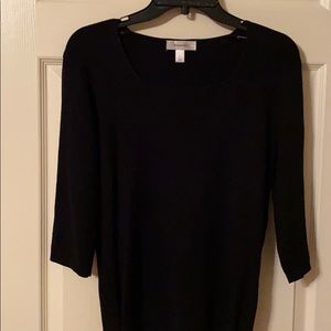 Black quarter length sweater